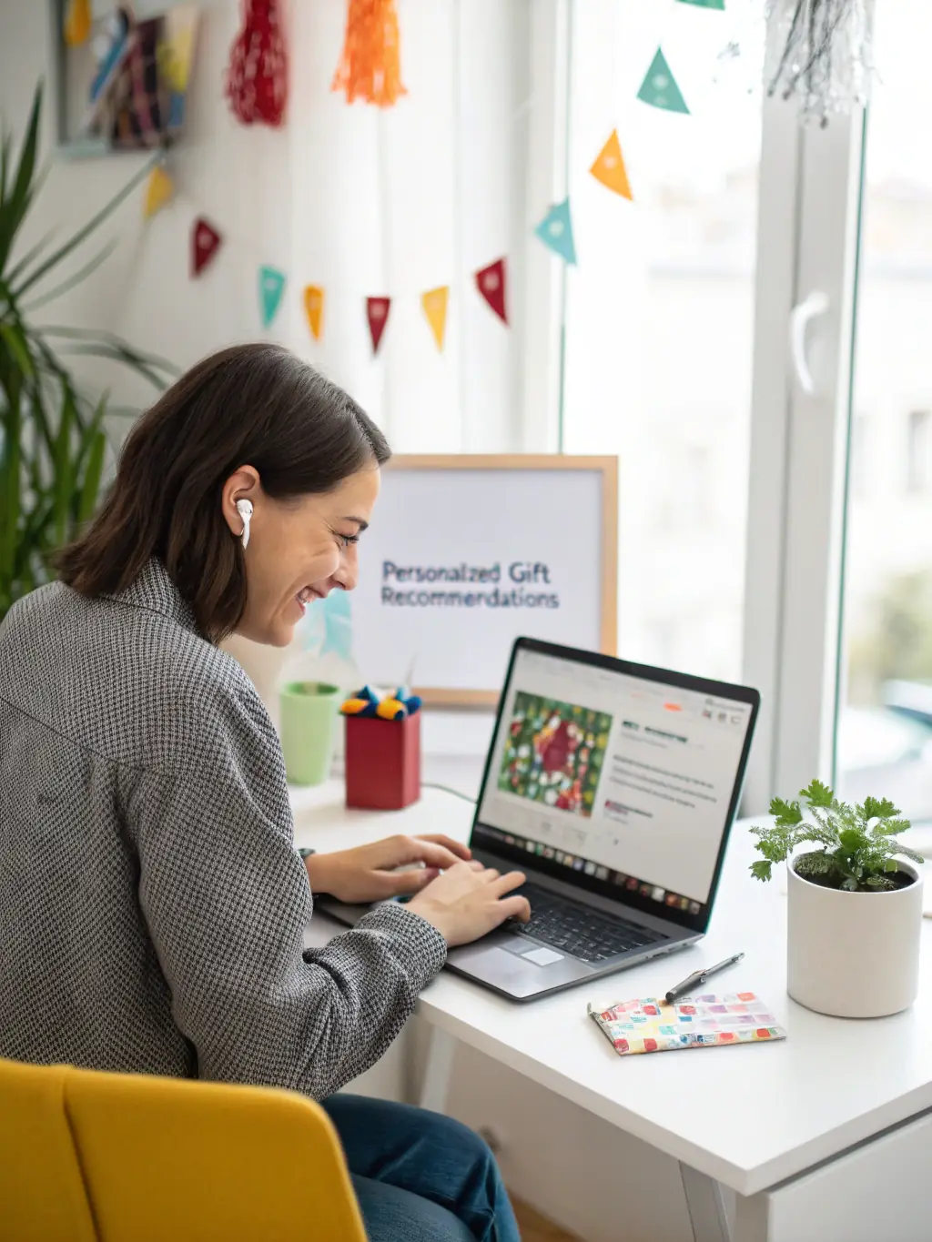A close-up shot of a Coastique travel planner smiling warmly while discussing travel plans with a client in a luxurious setting, emphasizing personalized service.